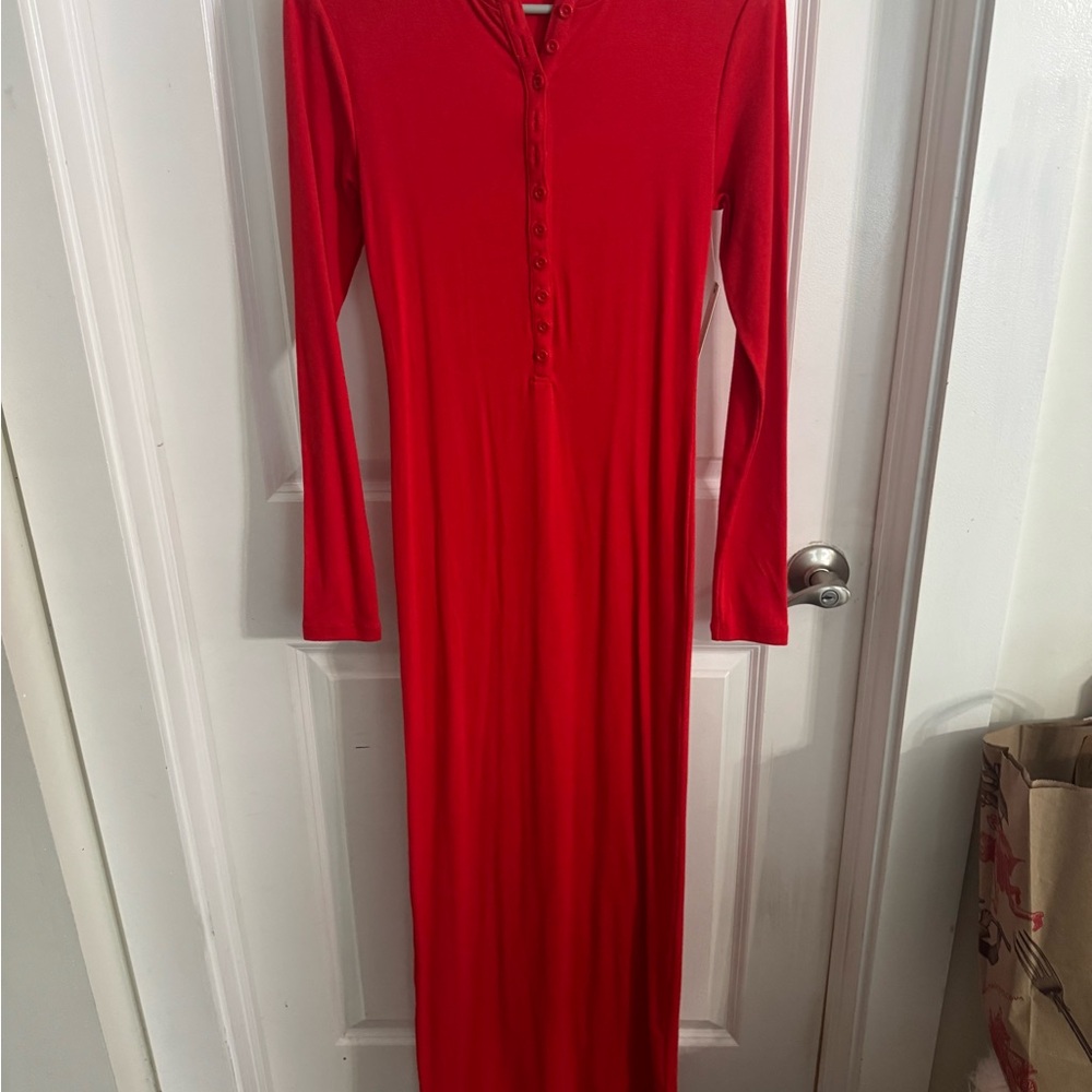 NWT Anthropology long sleeve maxi XS